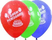 14" Шелкография пастель С Днем Рождения 25