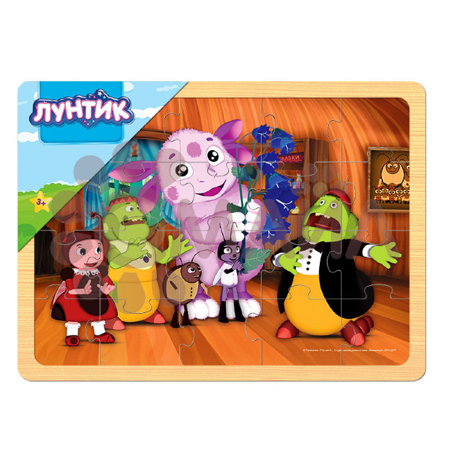 Игра из дерева "Лунтик" (Мельница) Игра из дерева "Лунтик" (Мельница)