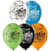 14" Шелкография пастель С ДР Граффити 25