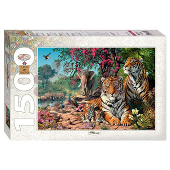 Мозаика "puzzle" 1500 "Тигры"