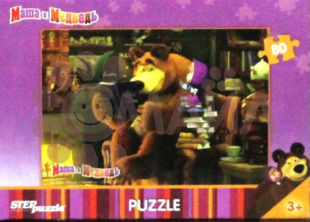 Мозаика "puzzle" 80 "Маша и Медведь" (Анимаккорд)