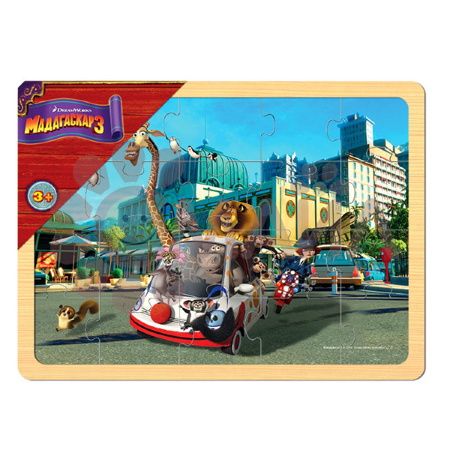 Игра из дерева "Мадагаскар 3" (DreamWorks)