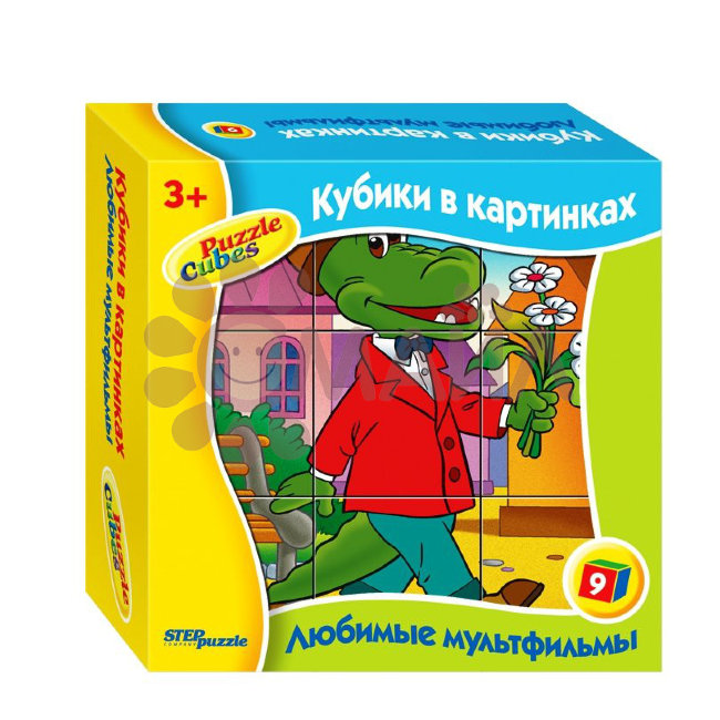 9 кубиков "Любимые мультфильмы"-2 9 кубиков "Любимые мультфильмы"-2