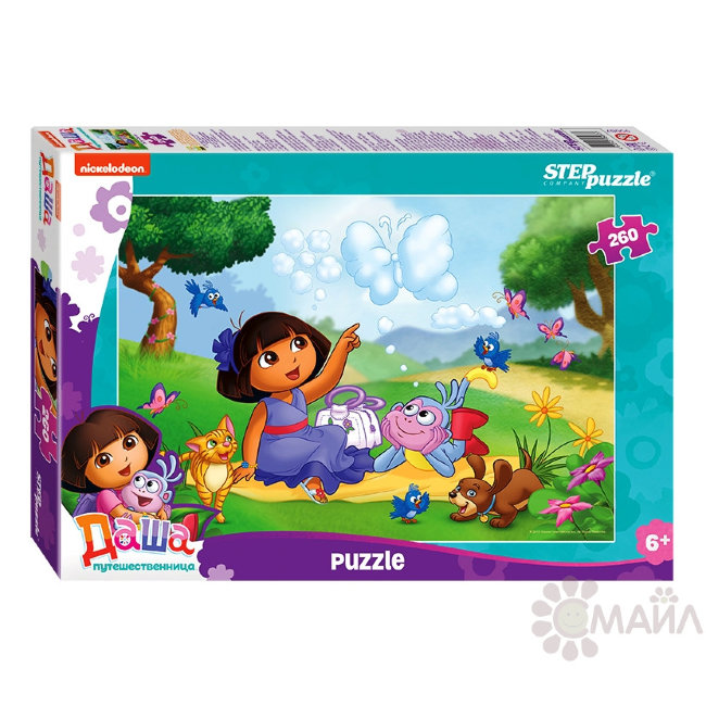 Мозаика "puzzle" 260 "Даша-путешественница" (Никелодеон)