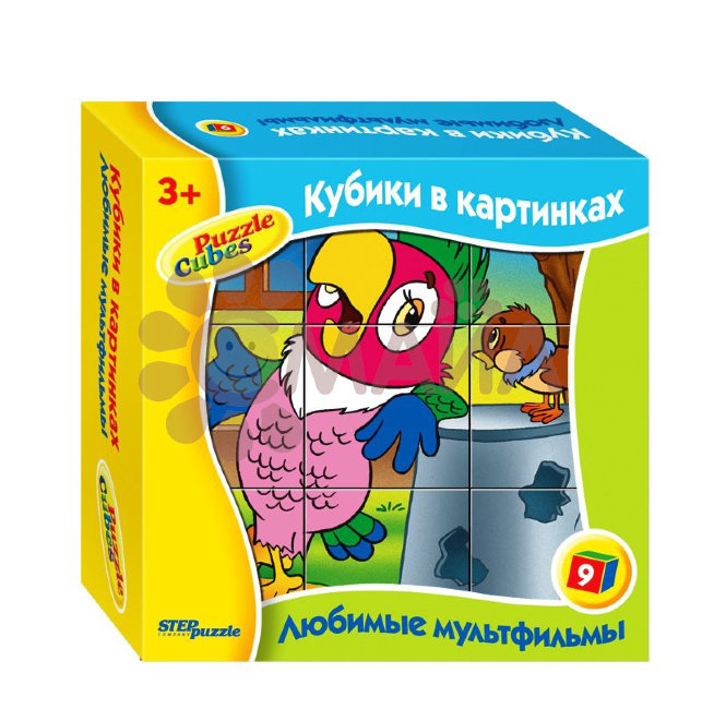9 кубиков "Любимые мультфильмы"-3 9 кубиков "Любимые мультфильмы"-3