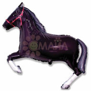 Фигура большая лошадь черная