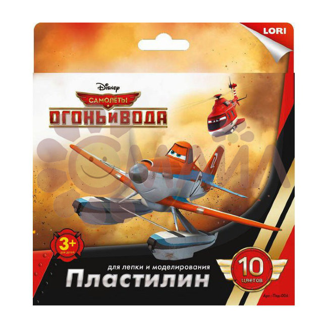 Плд-006 Пластилин Disney "Самолеты" 10 цветов, 20 гр., с европодвесом Плд-006 Пластилин Disney "Самолеты" 10 цветов, 20 гр., с европодвесом