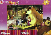 Мозаика "puzzle" 120 "Маша и Медведь" (Анимаккорд)