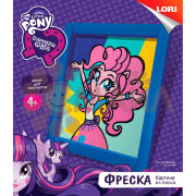 Кпп-012 Фреска. Картина из песка. Hasbro Equestria Girls "Веселая Пинки Пай"