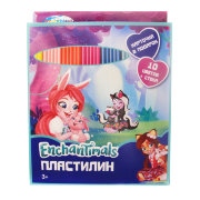 88616 Пластилин 10 цветов "Enchantimals", картинка "Enchantimals", 200 гр, стека пластиковая, карто 88616 Пластилин 10 цветов "Enchantimals", картинка "Enchantimals", 200 гр, стека пластиковая, карто