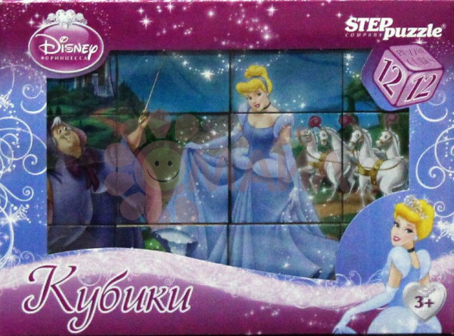 12 кубиков "Золушка" (Disney)