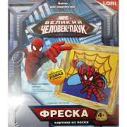 Кпд-007 Фреска. Картина из песка. Marvel "Человек-паук"