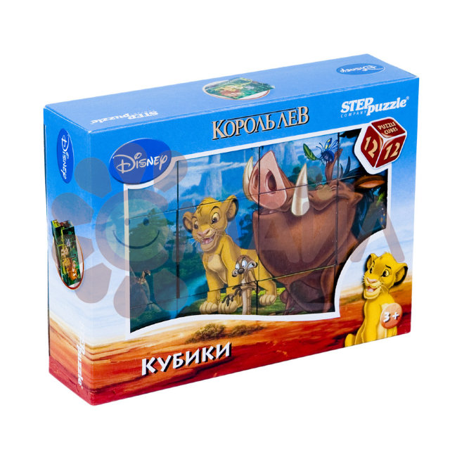 DISNEY 12 кубиков "Король Лев"