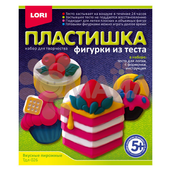 Тдл-026 Фигурки из теста "Вкусные пирожные"