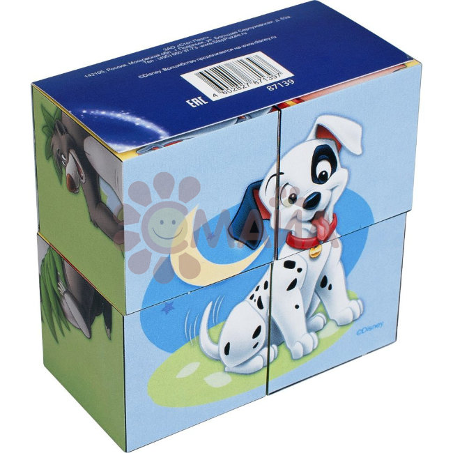 DISNEY 4 кубика "Зверята Disney" (Disney)