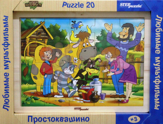 Игра из дерева СОЮЗМУЛЬТФИЛЬМ "Любимые мультфильмы. Простоквашино"
