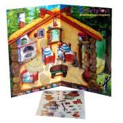Игра с волшебными наклейками "Три медведя"