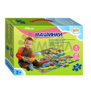 Напольный пазл-мозаика "Машинки" (Baby Step) (большие)