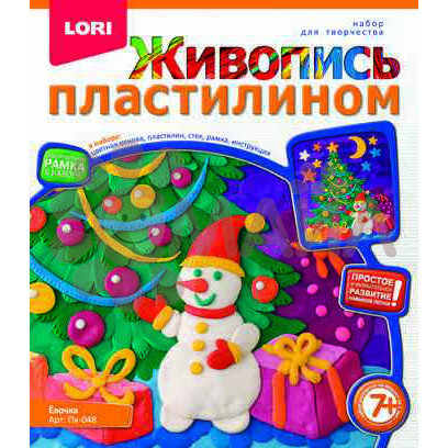 Пк-048 Живопись пластилином "Ёлочка"