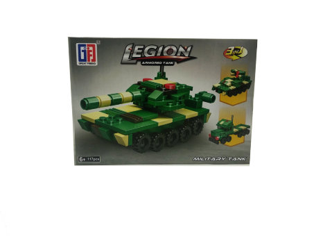 Конструктор "Legion" танк 117дет. в/к 18,5*13*4 (123-290)