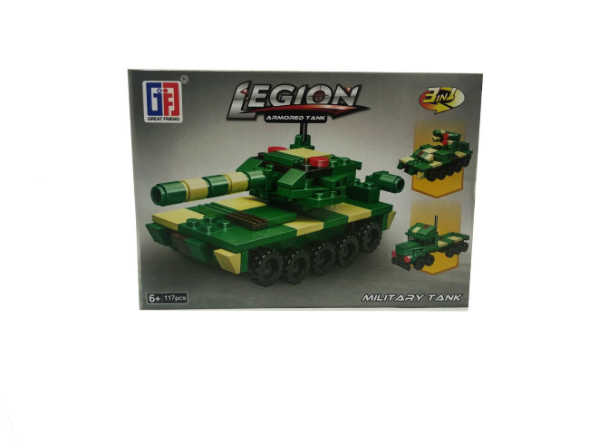 Конструктор "Legion" танк 117дет. в/к 18,5*13*4 (123-290)