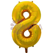 Цифра 8 золотая.