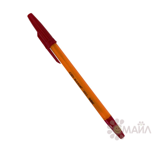 Ручка шариковая красная "Basir"