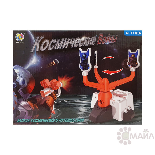 Игра "Космические войны" пистолет с мишенью, муз. в/к 27*20*6,5 (3212)